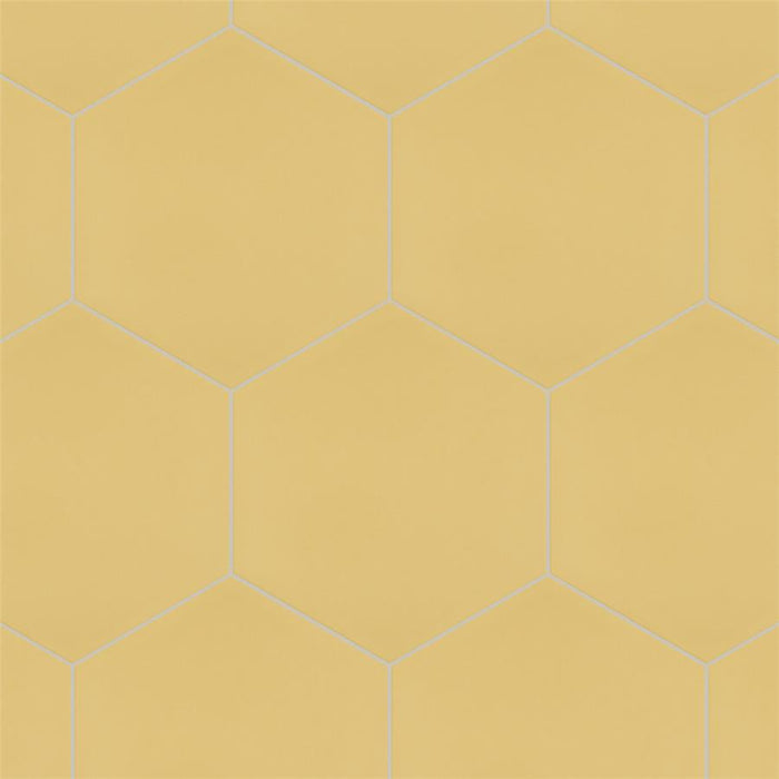SomerTile - Textile Basic 9" x 10" Porcelain Hex Tile - Dandelion