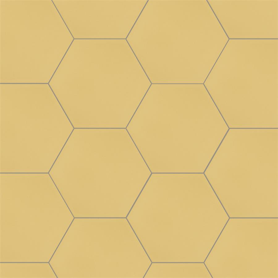 SomerTile - Textile Basic 9&quot; x 10&quot; Porcelain Hex Tile - Dandelion