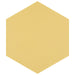 SomerTile - Textile Basic 9" x 10" Porcelain Hex Tile - Dandelion