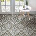 SomerTile - Evoque 10" x 10" Porcelain Tile - Arte Carthusian floor installation