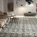 SomerTile - Evoque 10" x 10" Porcelain Tile - Arte Carthusian floor installation