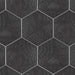 SomerTile - Gaudi 9" x 10" Porcelain Hex Tile - Black