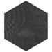 SomerTile - Gaudi 9" x 10" Porcelain Hex Tile - Black