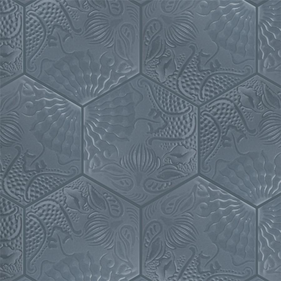 SomerTile - Gaudi Lux 9&quot; x 10&quot; Porcelain Hex Tile - Ducados