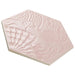 SomerTile - Gaudi Lux 9" x 10" Porcelain Hex Tile - Rose