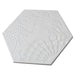 SomerTile - Gaudi Lux 9" x 10" Porcelain Hex Tile - White