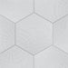 SomerTile - Gaudi Lux 9" x 10" Porcelain Hex Tile - White