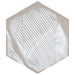 SomerTile - Gaudi Lux 9" x 10" Porcelain Hex Tile - White