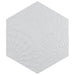 SomerTile - Gaudi Lux 9" x 10" Porcelain Hex Tile - White