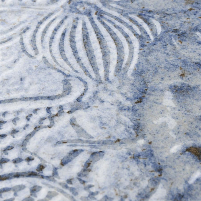 SomerTile - Gaudi React 9" x 10" Porcelain Hex Tile - Marina