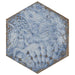 SomerTile - Gaudi React 9" x 10" Porcelain Hex Tile - Marina