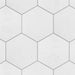 SomerTile - Gaudi 9" x 10" Porcelain Hex Tile - White