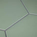 SomerTile - Textile Basic 9" x 10" Porcelain Hex Tile - Kale