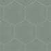 SomerTile - Textile Basic 9" x 10" Porcelain Hex Tile - Kale