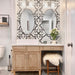 SomerTile - Lacour 10" x 10" Porcelain Tile - Grey wall installation