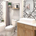 SomerTile - Lacour 10" x 10" Porcelain Tile - Grey wall installation