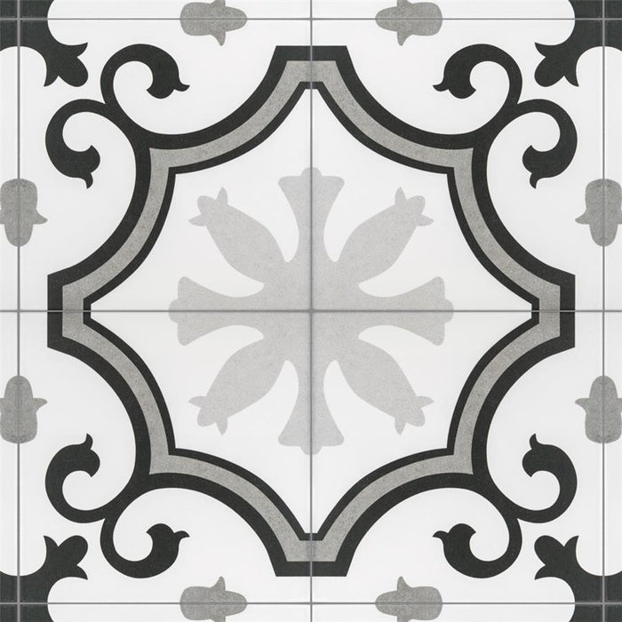 SomerTile - Lacour 10" x 10" Porcelain Tile - Grey