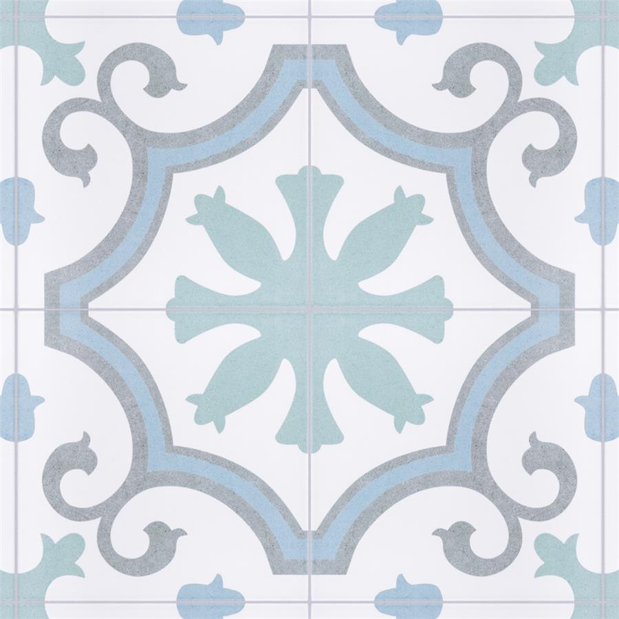 SomerTile - Lacour 10&quot; x 10&quot; Porcelain Tile - Aqua