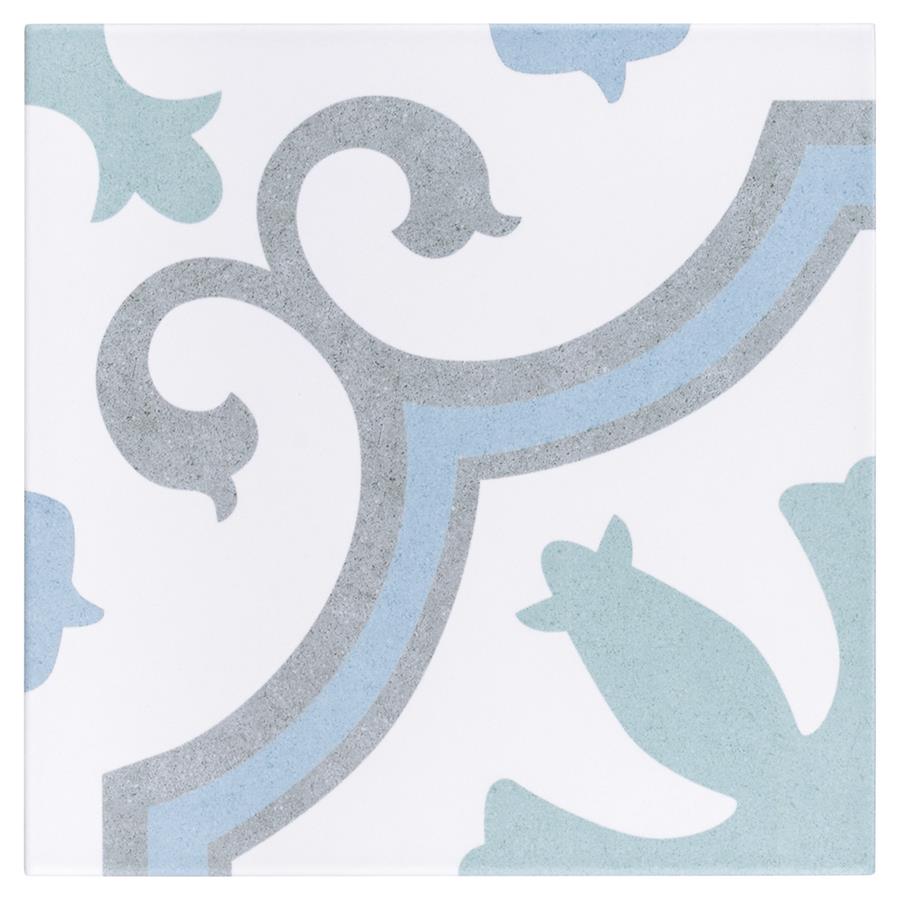 SomerTile - Lacour 10&quot; x 10&quot; Porcelain Tile - Aqua