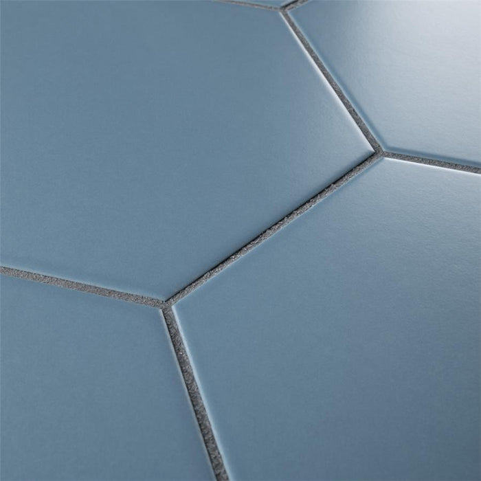 SomerTile - Textile Basic 9" x 10" Porcelain Hex Tile - Niagara