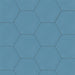SomerTile - Textile Basic 9" x 10" Porcelain Hex Tile - Niagara