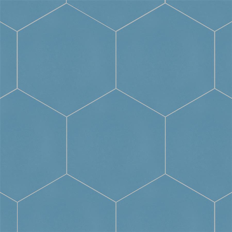 SomerTile - Textile Basic 9&quot; x 10&quot; Porcelain Hex Tile - Niagara