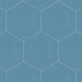 SomerTile - Textile Basic 9" x 10" Porcelain Hex Tile - Niagara