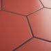 SomerTile - Textile Basic 9" x 10" Porcelain Hex Tile - Red 2