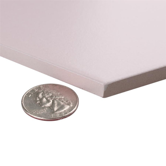 SomerTile - Textile Basic 9" x 10" Porcelain Hex Tile - Rose