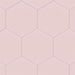 SomerTile - Textile Basic 9" x 10" Porcelain Hex Tile - Rose