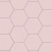 SomerTile - Textile Basic 9" x 10" Porcelain Hex Tile - Rose