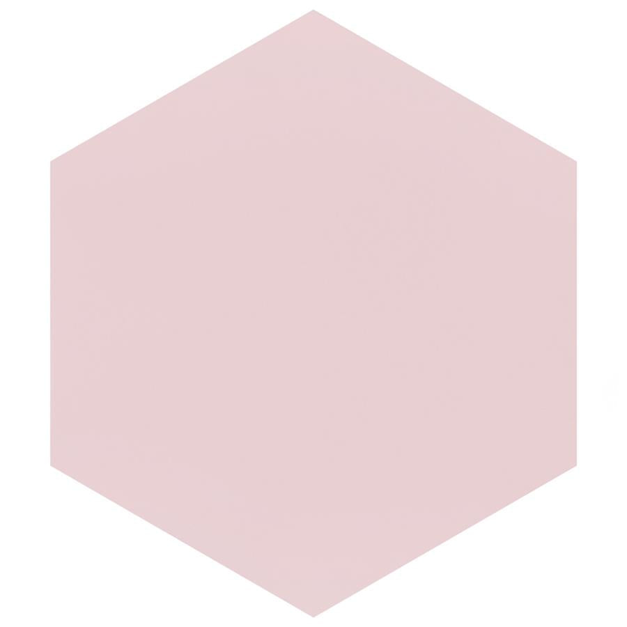 SomerTile - Textile Basic 9&quot; x 10&quot; Porcelain Hex Tile - Rose