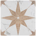 SomerTile - Llama Stella Loire 10" x 10" Porcelain Tile - Noce