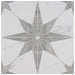 SomerTile - Llama Stella Loire 10" x 10" Porcelain Tile - Silver Smoke