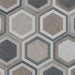 SomerTile - Traffic 9" x 10" Porcelain Hex Tile - Combi Grey