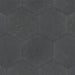 SomerTile - Traffic 9" x 10" Porcelain Hex Tile - Dark