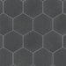 SomerTile - Traffic 9" x 10" Porcelain Hex Tile - Dark