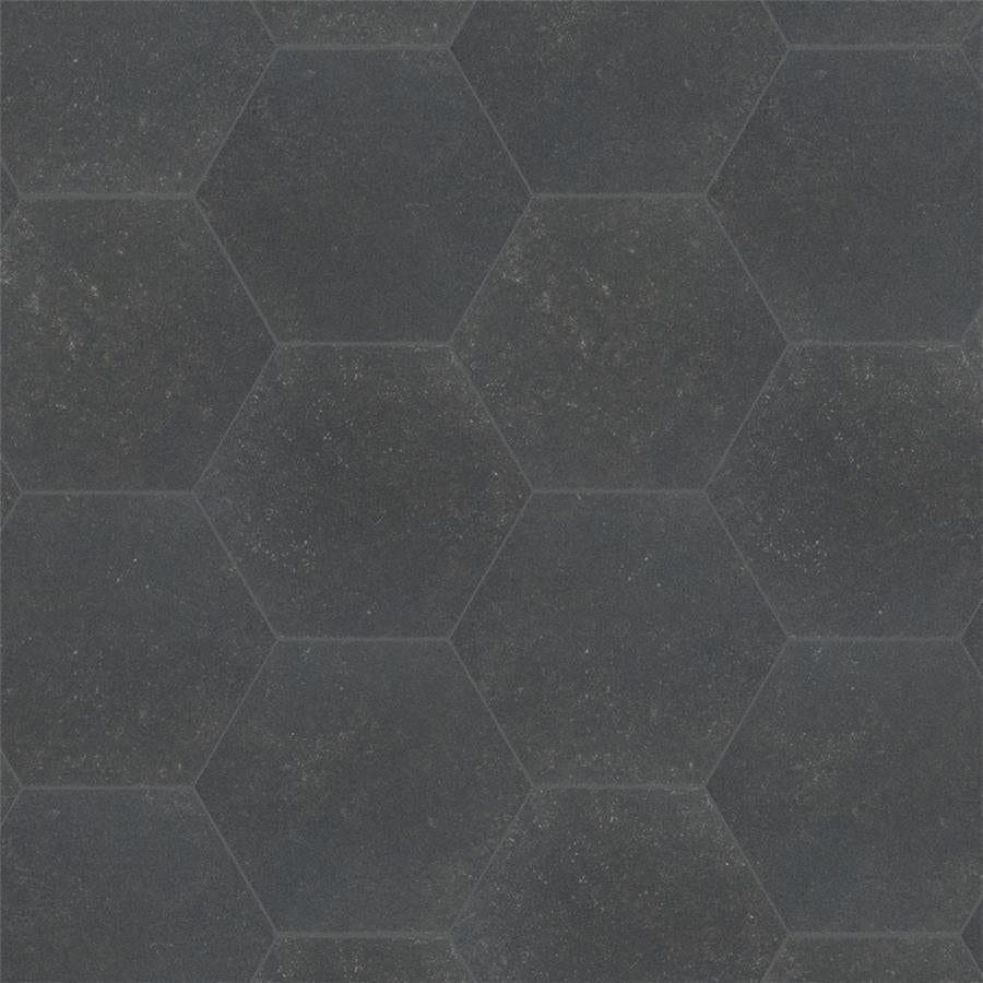 SomerTile - Traffic 9&quot; x 10&quot; Porcelain Hex Tile - Dark