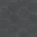 SomerTile - Traffic 9" x 10" Porcelain Hex Tile - Dark