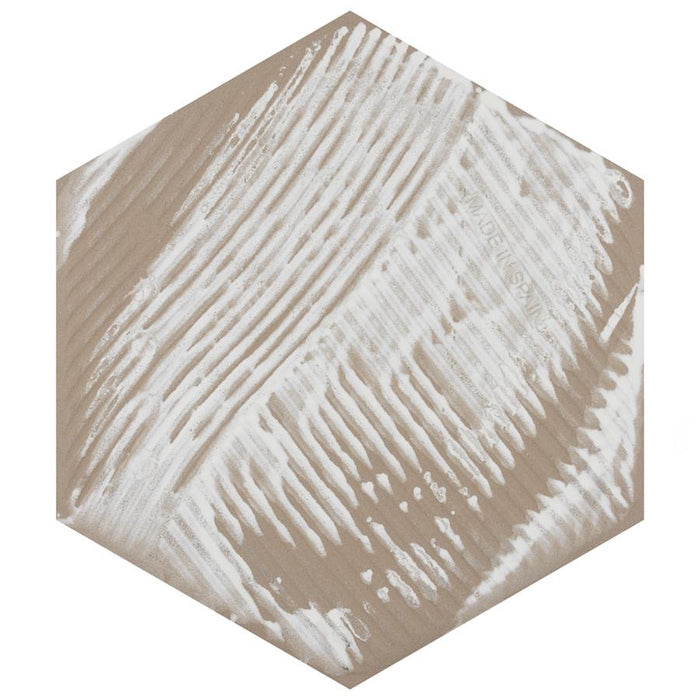 SomerTile - Traffic 9" x 10" Porcelain Hex Tile - Dark