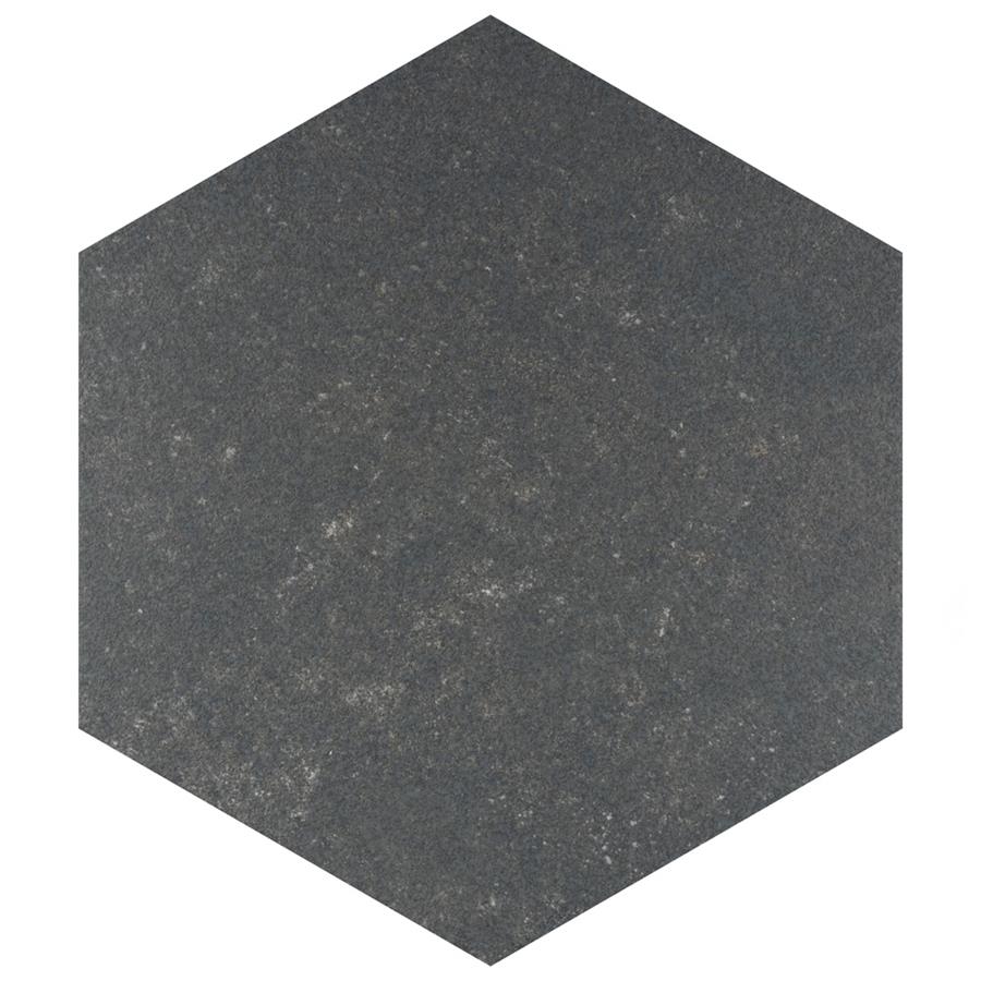 SomerTile - Traffic 9&quot; x 10&quot; Porcelain Hex Tile - Dark