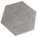 SomerTile - Traffic 9" x 10" Porcelain Hex Tile - Grey