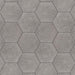 SomerTile - Traffic 9" x 10" Porcelain Hex Tile - Grey