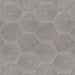 SomerTile - Traffic 9" x 10" Porcelain Hex Tile - Grey