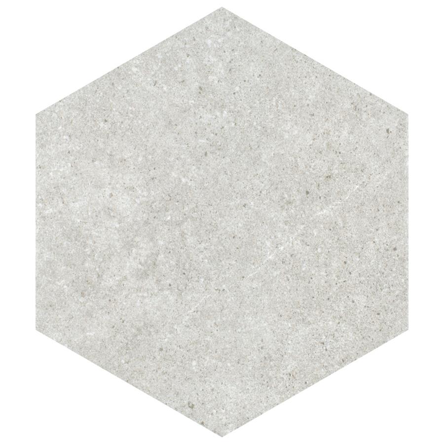 SomerTile - Traffic 9&quot; x 10&quot; Porcelain Hex Tile - Silver