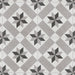 SomerTile - Vintage 10" x 10" Porcelain Hex Tile - Star Grey