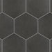 SomerTile - Vintage 9" x 10" Porcelain Hex Tile - Marengo