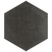 SomerTile - Vintage 9" x 10" Porcelain Hex Tile - Marengo