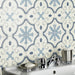 SomerTile - Monteca 10" x 10" Porcelain Tile - Blue wall installation
