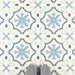 SomerTile - Monteca 10" x 10" Porcelain Tile - Blue floor installation
